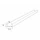 LOWER GLASS RAIL 5m / ANODIZED